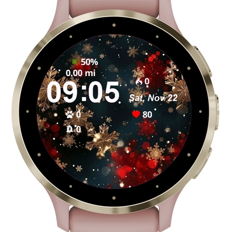 Gold Snowflakes Red · Screenshot 0