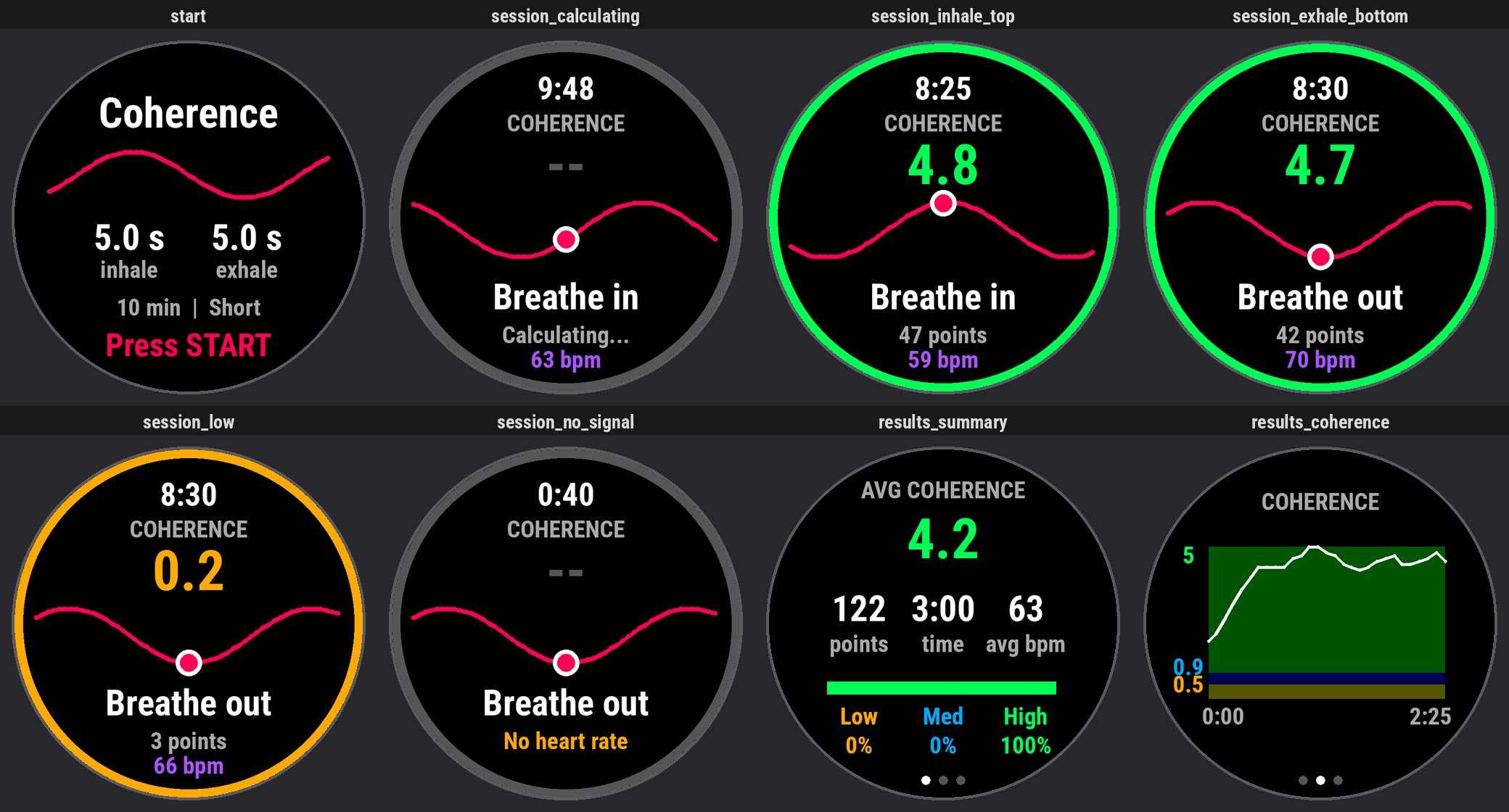 Heart Coherence & HRV Breathing Biofeedback · Screenshot 0