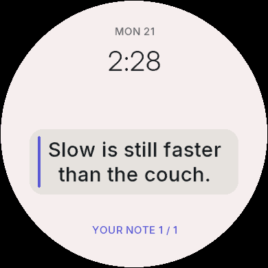Your Words Watch Face - Your Own Quotes · Screenshot 1