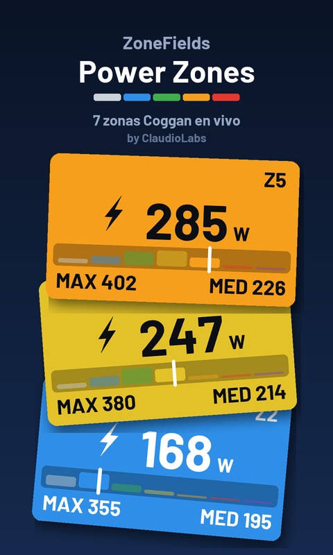 ZoneFields Power – Power Zones · Screenshot 2