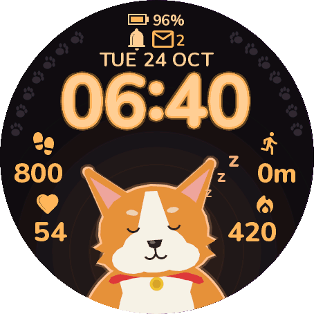 Walkies — quadrante con cane, crea il tuo cane · Screenshot 0