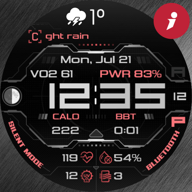 iFacer - O001 - Open Weather Map Data (OWM) · Screenshot 2