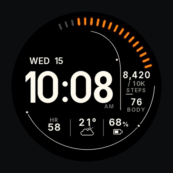 Signal Track Data Watch Face · Screenshot 0