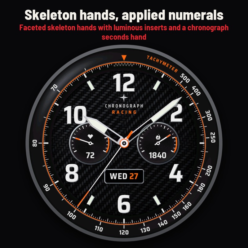Astra Chrono Racing Free – Ciferník chronografu · Snímka obrazovky 3