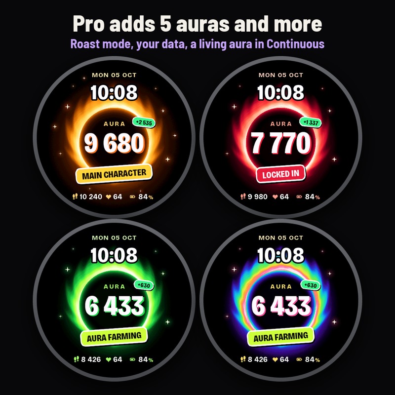 Astra Vibe Check – 动态光环表盘 · Screenshot 4