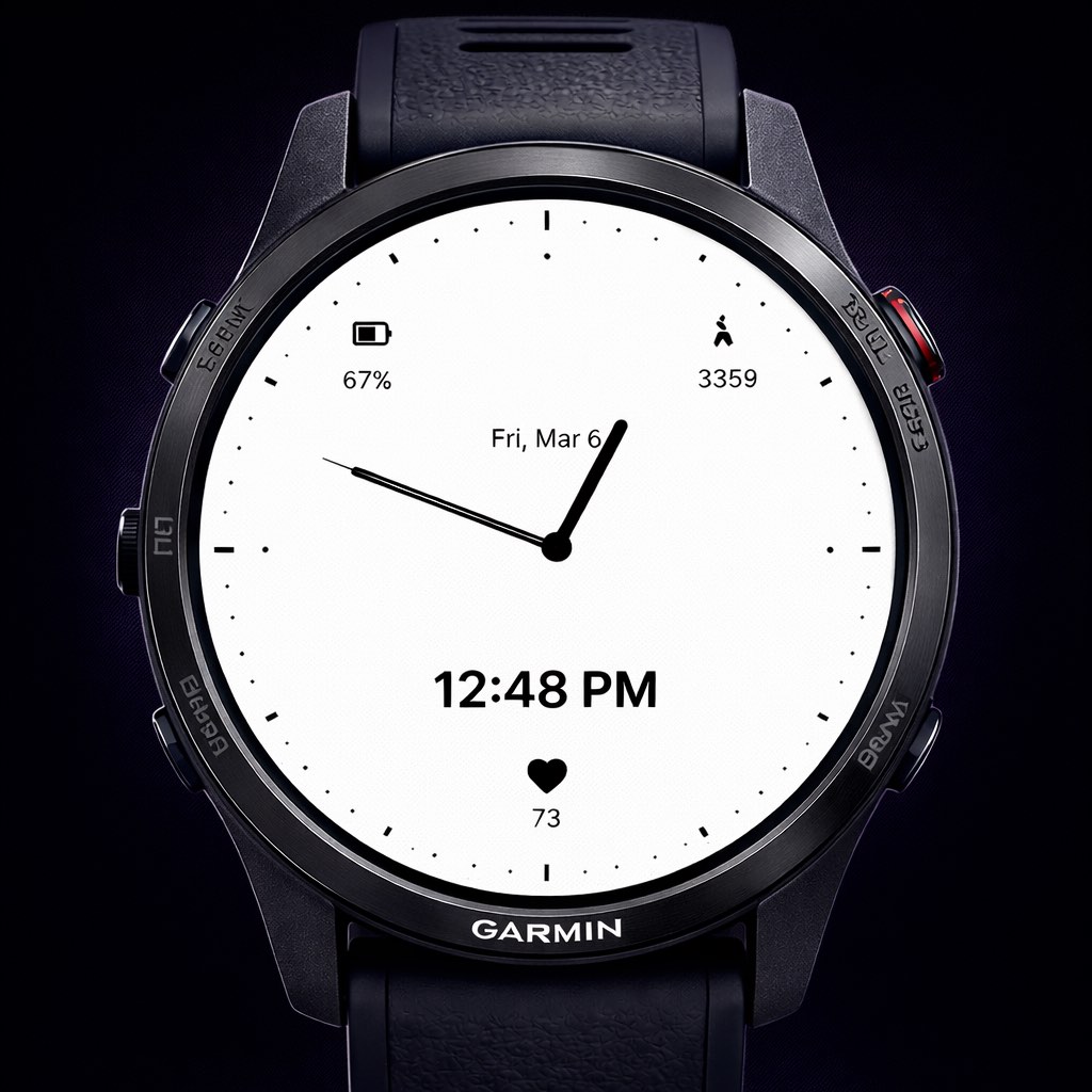 Neon Pulse – Minimal AMOLED Watch Face · Screenshot 0