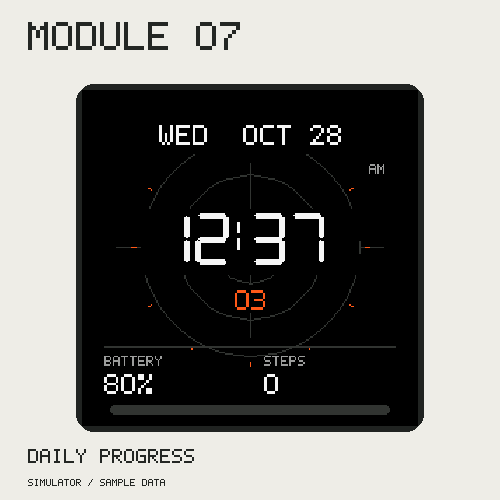 MODULE 07 watch face screenshot 3