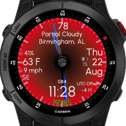 Gradient Blue (GB) - Garmin Weather (51mm) TRIAL · Screenshot 1
