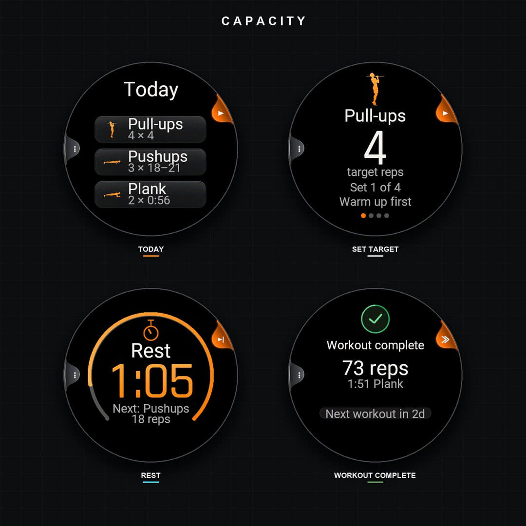 Capacity: Fitness for Life · Screenshot 1