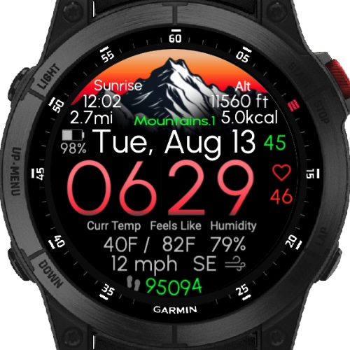 Explore: Mountains (Garmin Weather) (TRIAL ONLY) · Screenshot 1