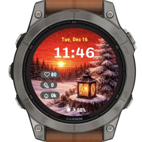 Winter Lantern Sunset Glow · Screenshot 0