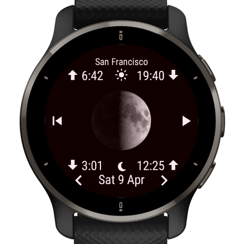 Moon Calendar Watch · Screenshot 1