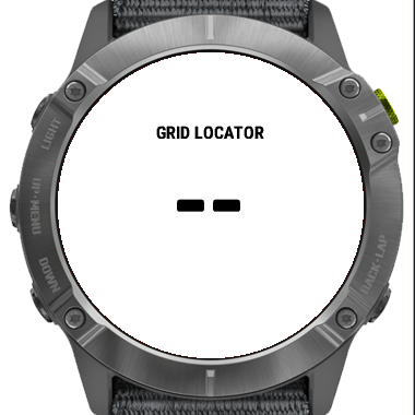 Grid Locator Data Field for HAMs · Screenshot 0