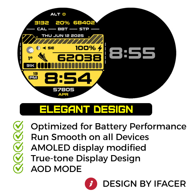 iFacer – Sport Honey – Bold. Bright. Unmissable. · Screenshot 1