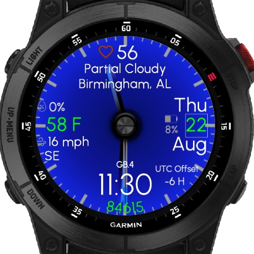 Gradient Blue (47mm) (Garmin Weather) TRIAL ONLY · Screenshot 0