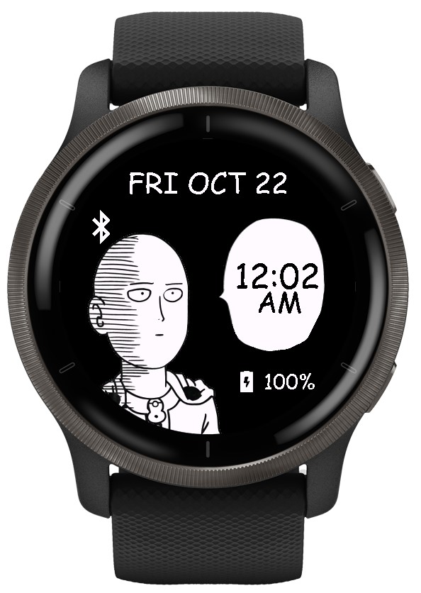 Saitama watch face Garmin watch face