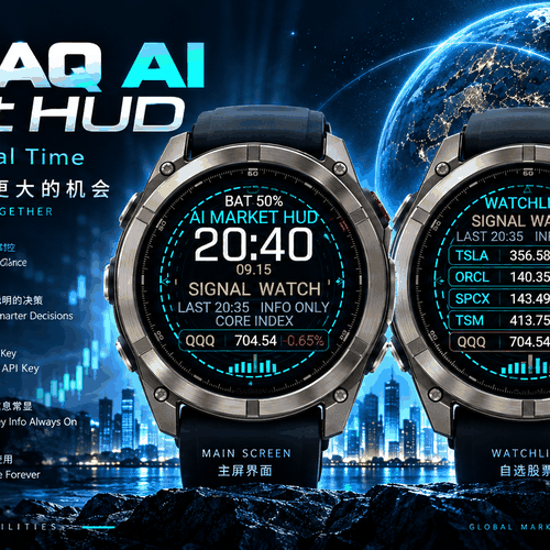 纳斯达克金融科技表盘  NASDAQ AI MARKET HUD｜东方时刻 · Screenshot 4