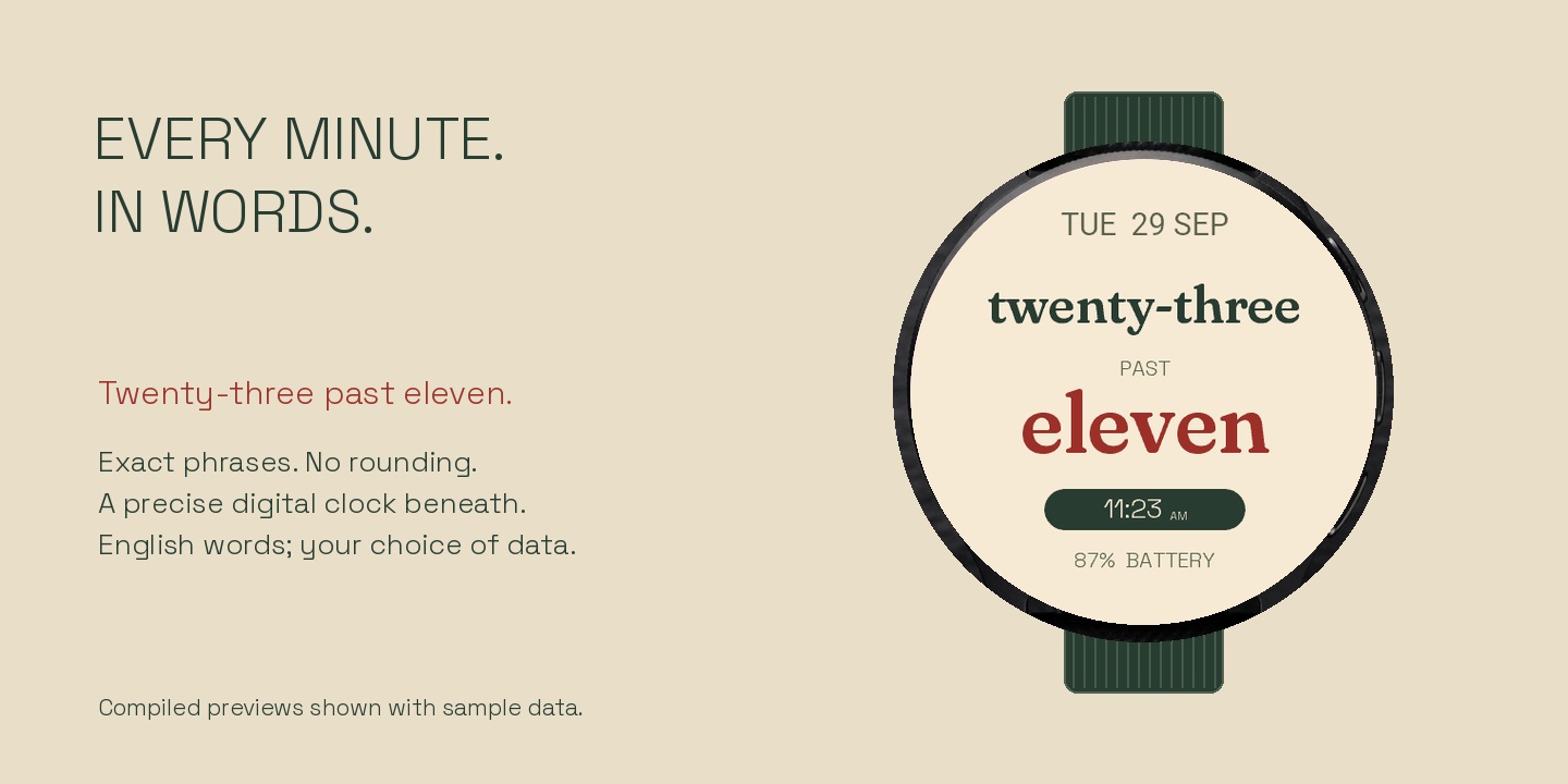Parlance — Word Clock · Screenshot 2