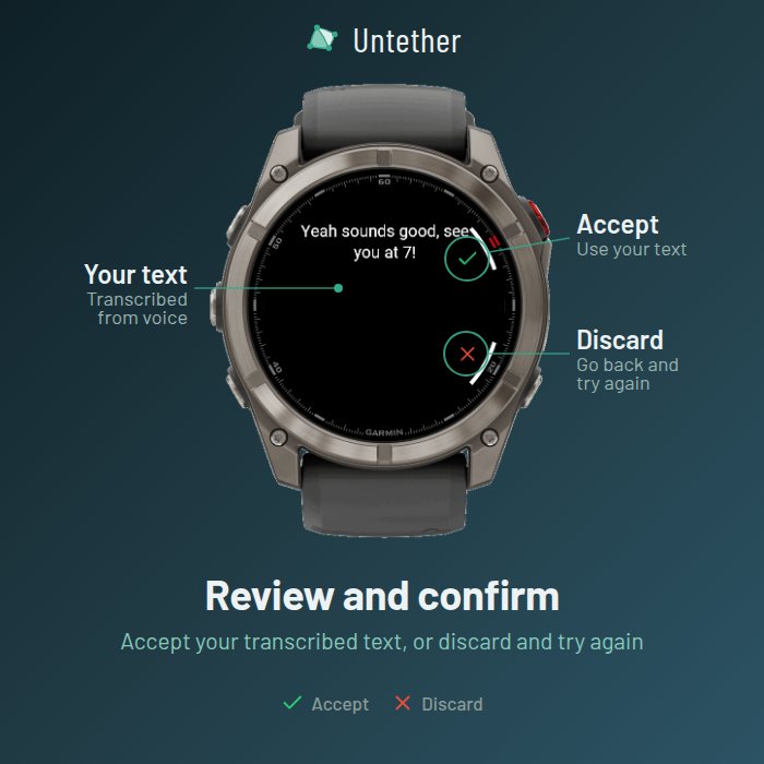 Untether Comms (Beta) - Voice Reply · Screenshot 4