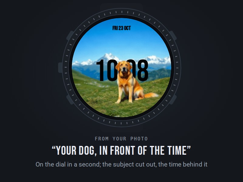FaceForge - custom watch face from photo or words · Screenshot 0
