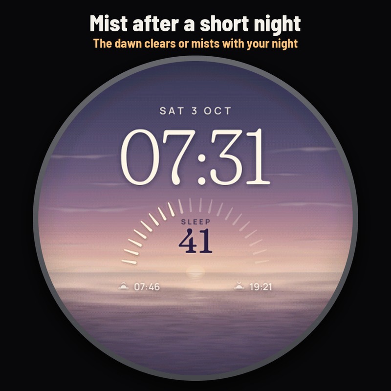 Astra Daybreak Free – 睡眠分数晨间表盘 · Screenshot 1