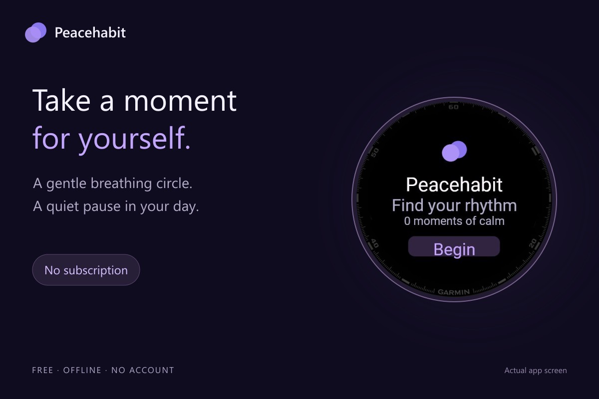 Peacehabit — Breathing & Calm · Screenshot 0