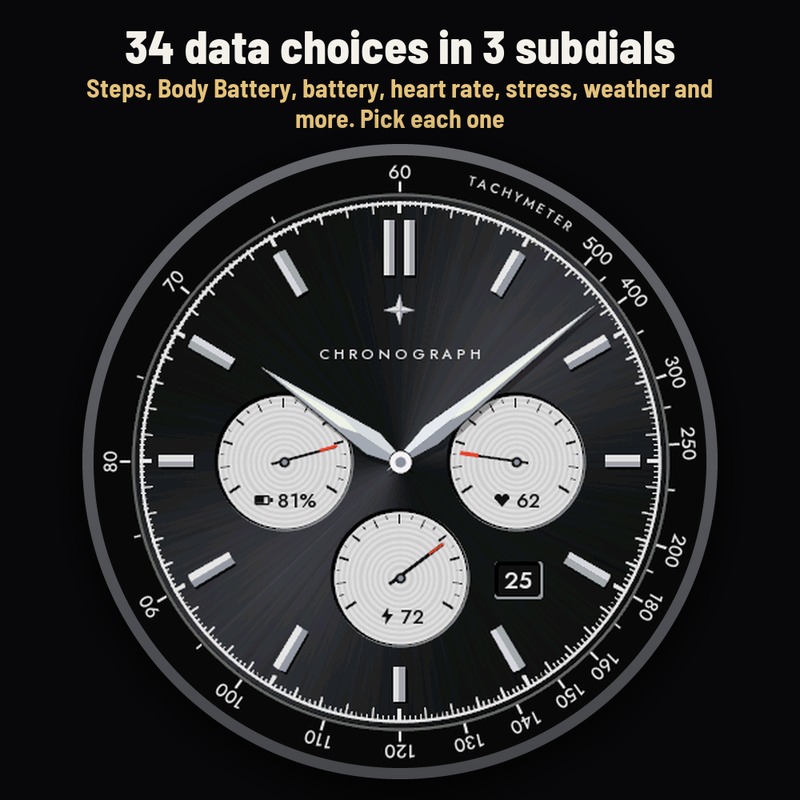 Astra Chrono Free – 经典指针计时码表表盘 · Screenshot 1