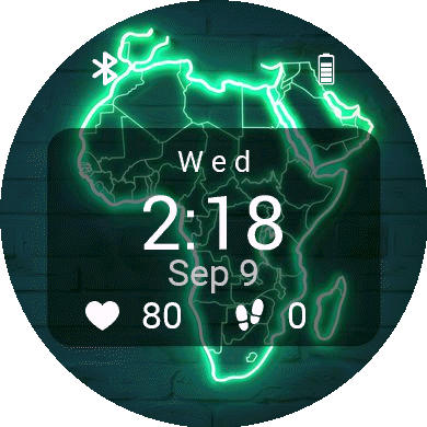 Africa Neon Map · Screenshot 0