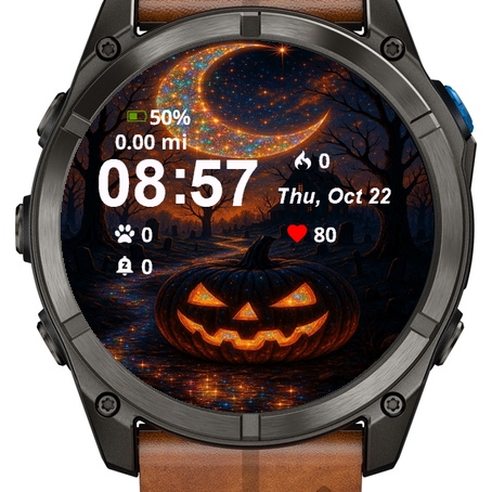 Halloween Pumpkin Sitting Middle Cemetery · Screenshot 1
