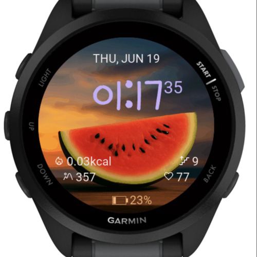 Watermelon Sunset Watch Face · Screenshot 1