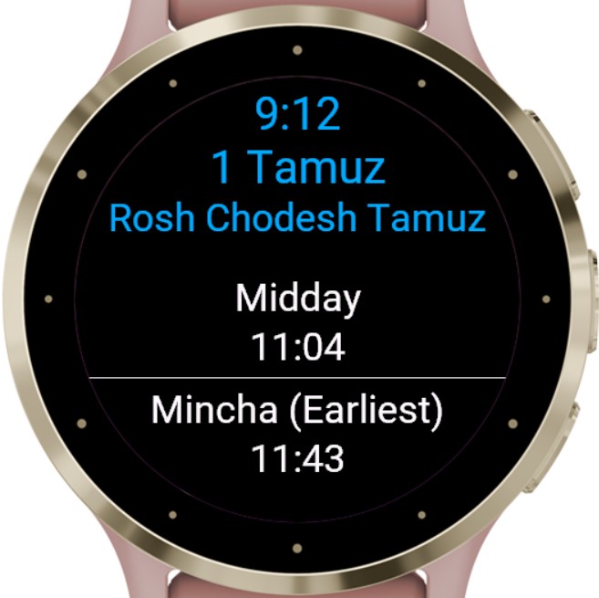 Jewish Prayer Times · Screenshot 0