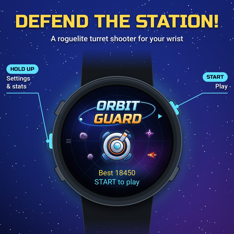 Orbit Guard – Space Turret Shooter Game · Screenshot 0