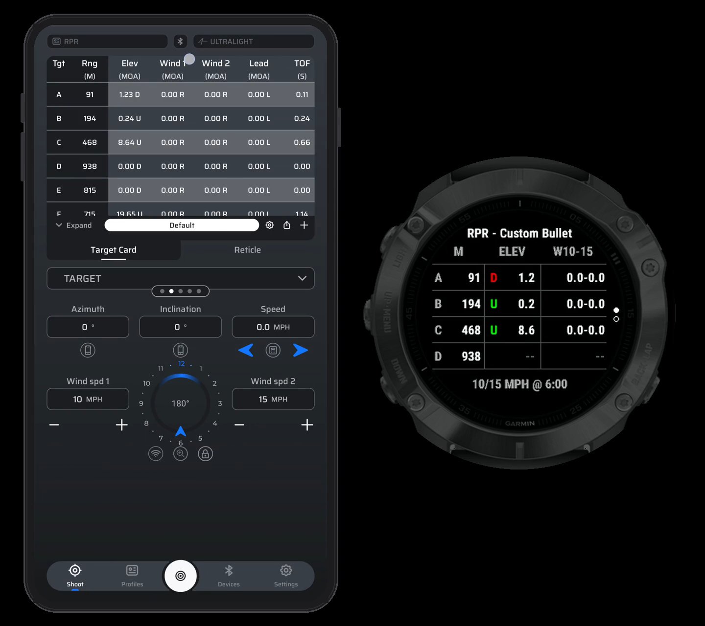 DOPE Sync - Ballistic Range Card · Screenshot 3