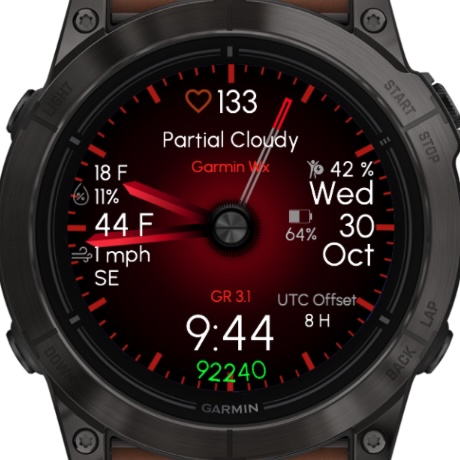 Gradient Red - Garmin Weather · Screenshot 3