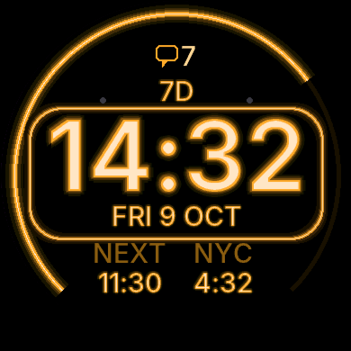 Neon Bar Watch Face - Glowing Neon Sign · Screenshot 1