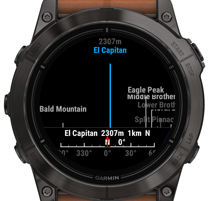 Peak Finder - data field for activities · Screenshot 1