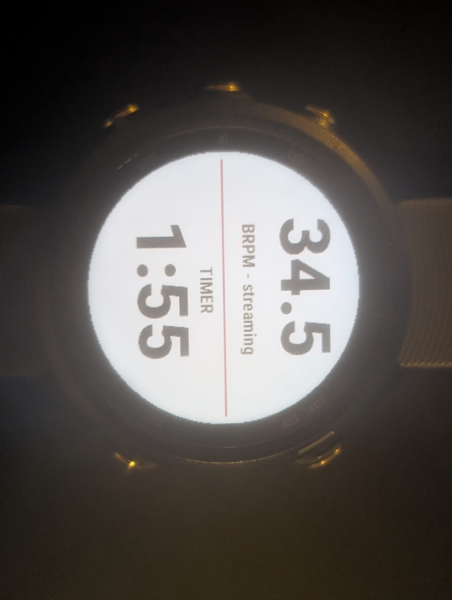 Breathing-rate live streaming from QCC7228 RDP · Screenshot 0