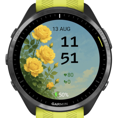 Golden Roses Sky Watch Face · Screenshot 0