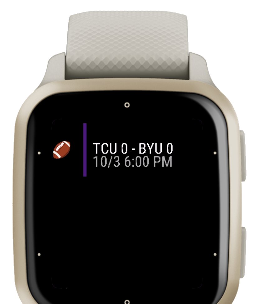 ScoreGlance College Football · Screenshot 1