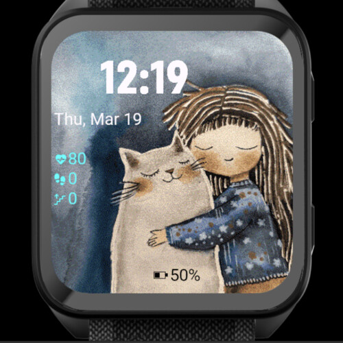 Cat and Girl Hug 3