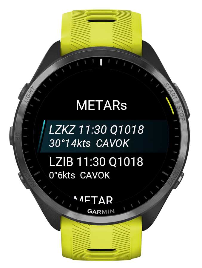 Fayn METAR · Screenshot 0