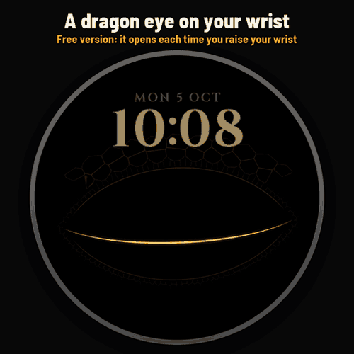 Astra Dragon Eye – 动态龙眼表盘，奇幻风格 · Screenshot 0