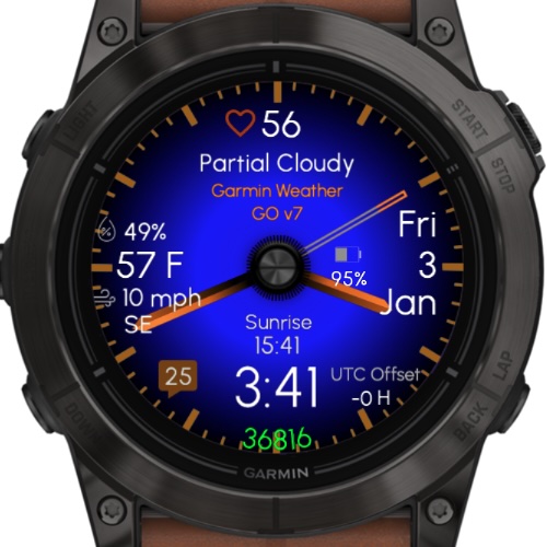 Gradient - Orange (Garmin Weather) · Screenshot 0