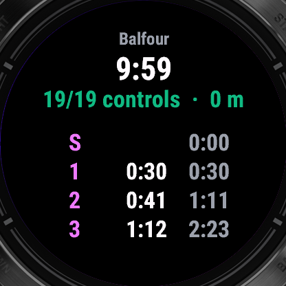 Orienteering courses from osplit.app on your wrist · Screenshot 0
