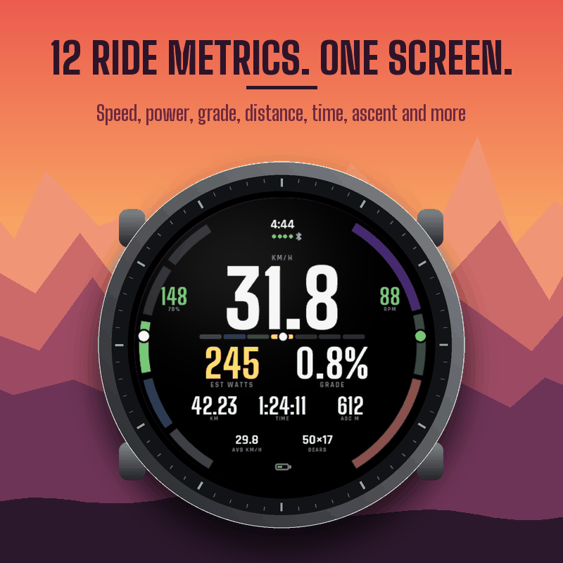 PACEBOARD RIDE: Cycling Data Field, 12 Metrics · Screenshot 0
