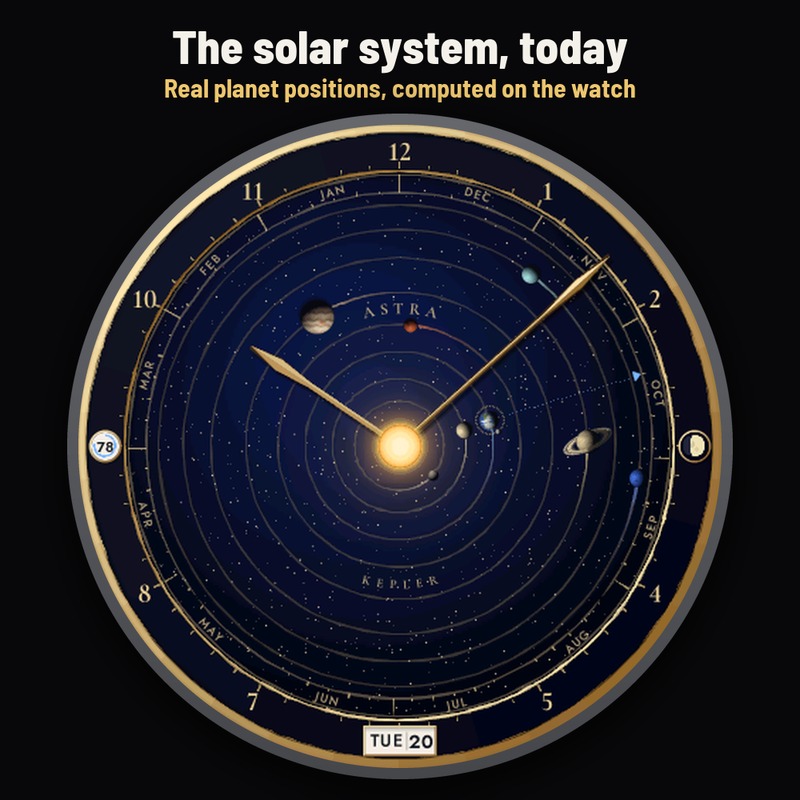 Astra Kepler Pro – 太阳系行星表盘 · Screenshot 0