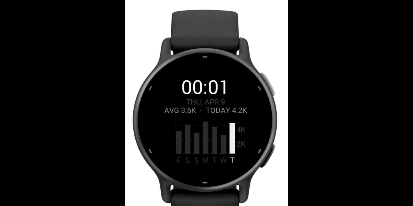 CalWeek - Weekly Calorie Watch Face · Screenshot 0