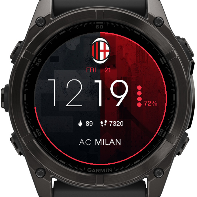 AC Milan Calcio Milano Football Soccer Watch Face · Screenshot 2
