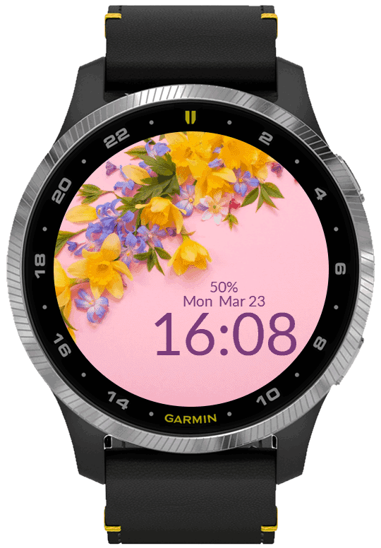 Spring Flowers Pink Background · Screenshot 2
