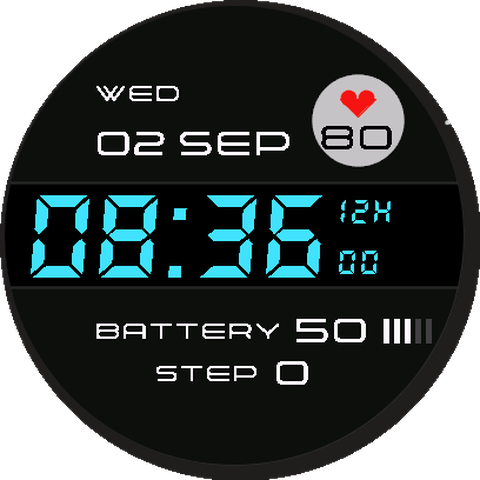 10DOL — Digital LCD Watch Face · Screenshot 0